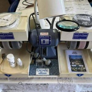 Diamond Pacific Genie 6 x 6” Cabbing Machine – Professional Lapidary Equipment for Gemstone Polishing